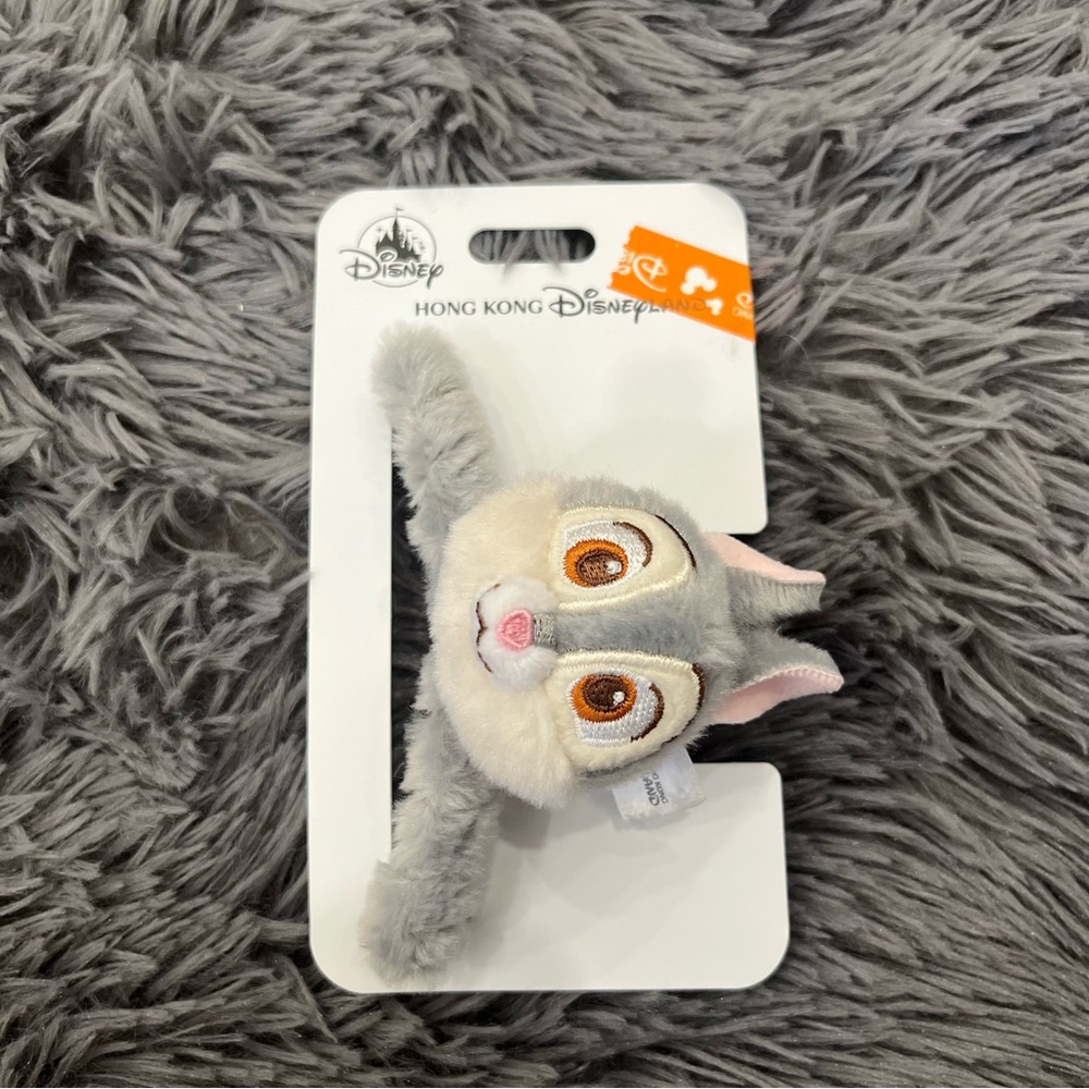 BNWT Disneyland Hong Kong Bambi Thumper Plush Hair Claw Clip